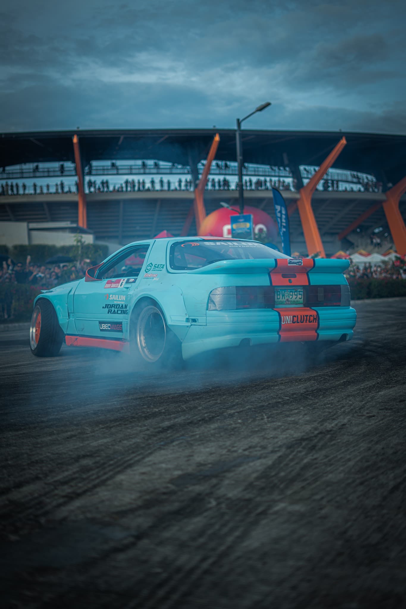 Wheelman RX-7 drifting with smoke