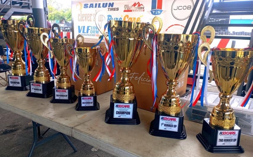 Championship trophies